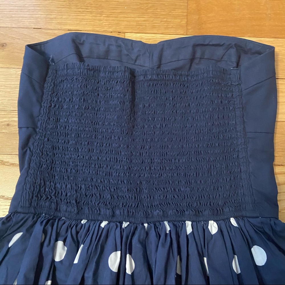 {Gilly Hicks} Navy & White Polka Dot Dress - Medium - Picture 4 of 7